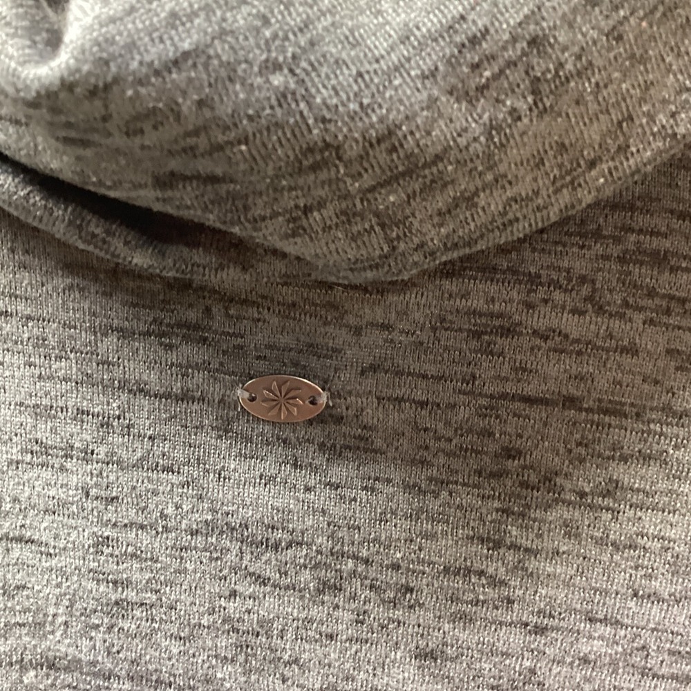 Athleta Women's Batwing and Robin Cowl Neck Sweatshirt Long Sleeve Gray Sz Small - Picture 7 of 9
